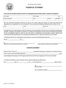 Financial Power Of Attorney Ohio Printable Form