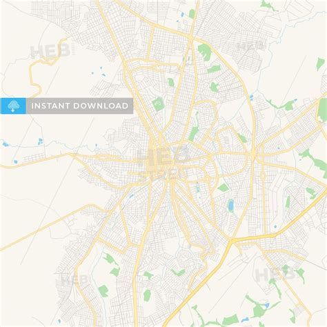 Printable street map of Anapolis, Brazil - HEBSTREITS Sketches | Street ...