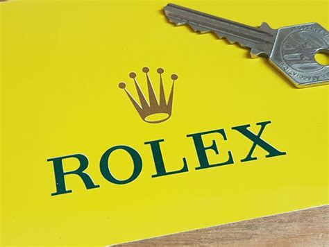 Rolex Sponsors Coloured Cut Vinyl Stickers 2.75" Pair