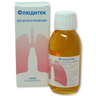 Флюдитек для дітей інструкція