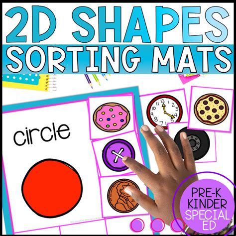 2d Shapes Sorting Activities Easy To Differentiate Sorting Mats Supporting Special Learners