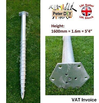 Fence Post Spike Support Ground Screw Holder Anchor X Mm Ebay