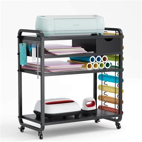 Sauder Rolling Sewing Cart with Storage, White Finish - Walmart.com