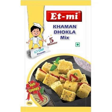 Rice Khaman Dhokla Mix Packaging Type Packet Packaging Size 200g At