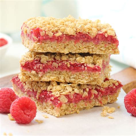 Raspberry Oat Crumble Bars The Domestic Geek