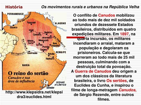 Ppt Hist Ria Os Movimentos Rurais E Urbanos Na Rep Blica Velha