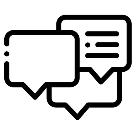 Discussion Detailed Rounded Lineal Icon