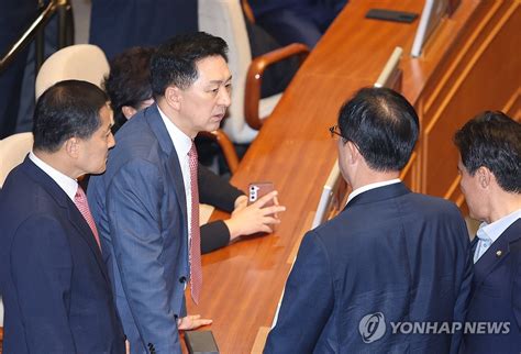 심각한 국민의힘 김기현 대표 연합뉴스