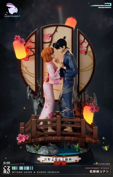 Crazyrabbit Studio 16 Kudou Shinichi X Miyano Shiho Resin Statue