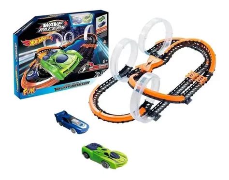 Pista Wave Racers Hot Wheels Triple Sky Loop Raceway Fun