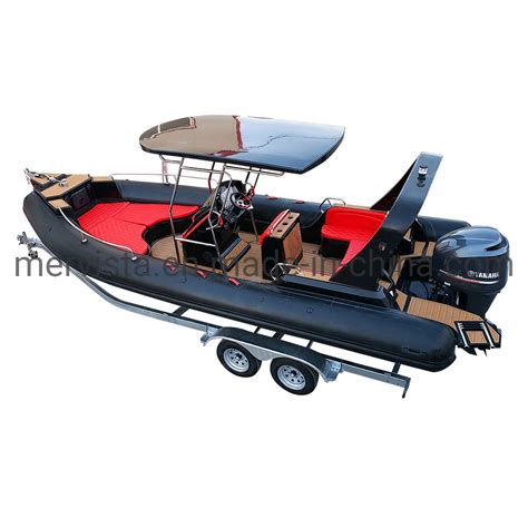 Ce 25ft Durable Hypalon Fiberglass Hull Large Cabin Rib760 With