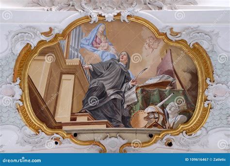 An allegory of art stock image. Image of alegory, church - 109616467