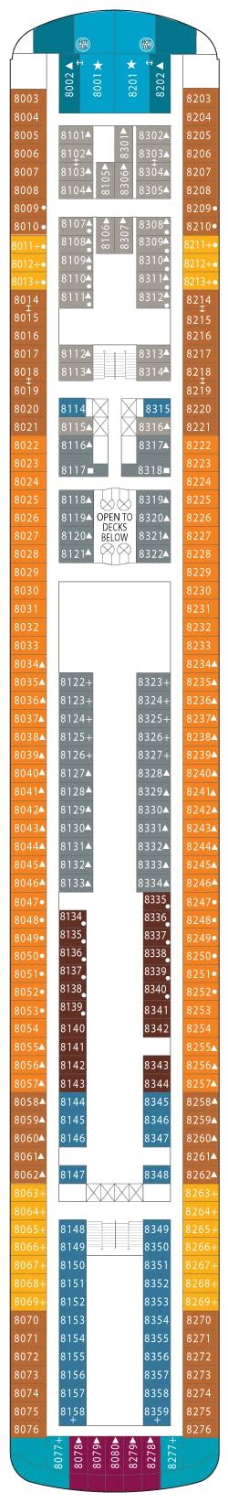 Norwegian Sky deck plans - Cruiseline.com