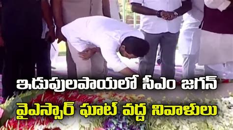 Ap Cm Ys Jagan Mohan Reddy Pays Tribute To Dr Ys Rajasekhara Reddy At