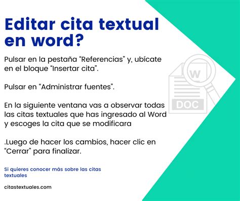 Citas Textuales En Word Cómo Hacerla Tutorial Muy Fácil