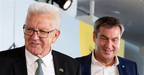 Kretschmann und Söder pochen auf Anschluss an Wasserstoffnetz Baden