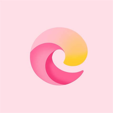 Microsoft Edge Pink Icon In Kawaii App Pink Iphone Microsoft Icons