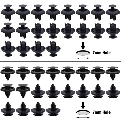 100X Car Body Push Retainer Pin Rivet Trim Clips Panel Moulding