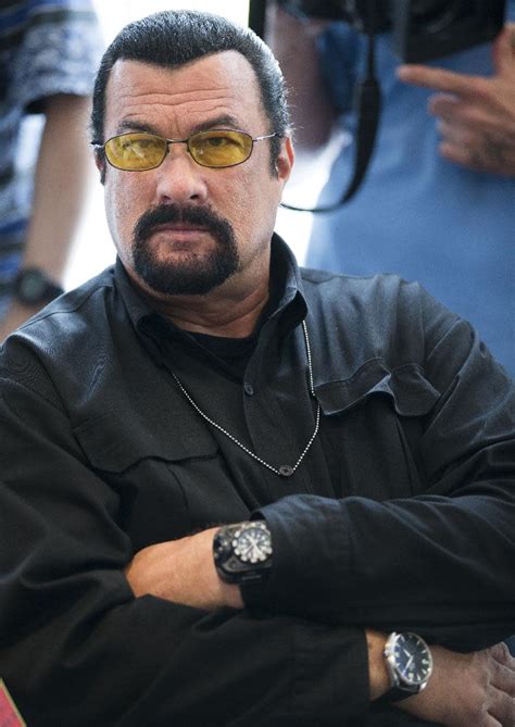 Actor Steven Seagal Tours Russian Arms Fair Days After Concert In Newly