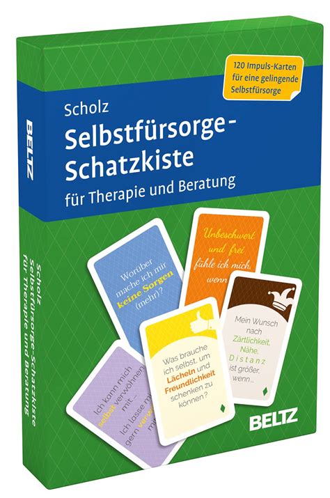 Selbstf Rsorge Schatzkiste F R Therapie Und Beratung Karten Mit