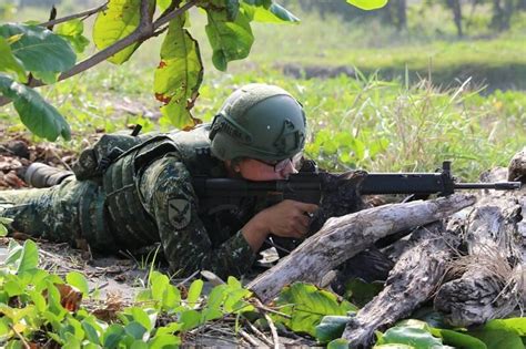 新聞 陸軍步兵結合守備區域實戰演練 枯木掩護 看板military Ptt網頁版