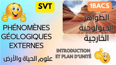 ⭐1bacs Svt⭐ Phénomènes Géologiques Externes Introduction Et Plan D