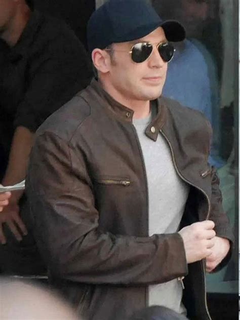 Captain America Civil War Steve Rogers Leather Jacket