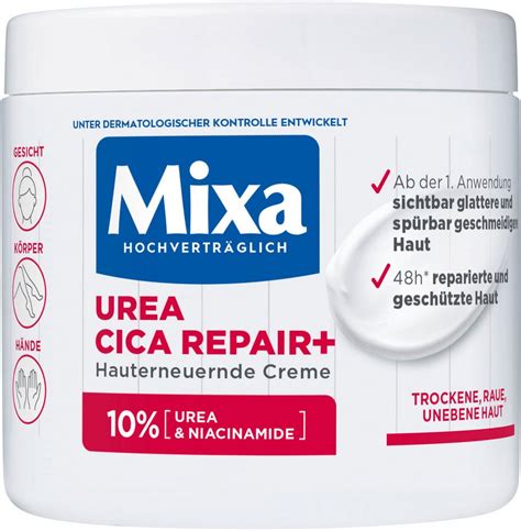 Mixa Körpercreme Mixa Urea Cica Repair + Creme, mit hoher Wirksamkeit