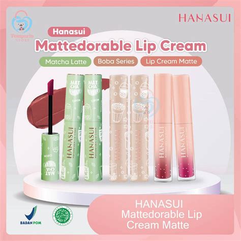 Jual Hanasui Mattedorable Lip Cream Matte Mattedorable Boba Series