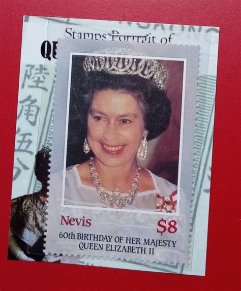 Stamps Portrait Of Queen Elizabeth II 1v 60th Birthday Of Her