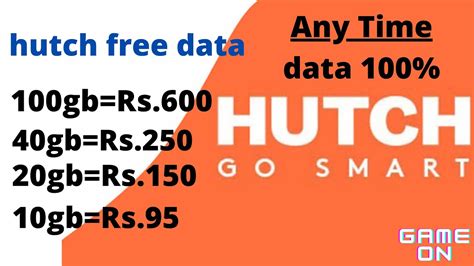 How To Get Hutch Sim Free Data Gb Rs Hutch Unlimited Data