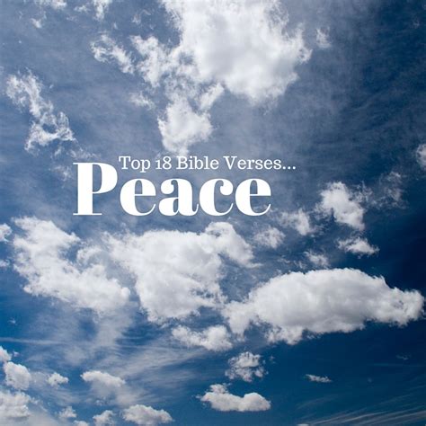 Top 18 Bible Verses Peace Everyday Servant