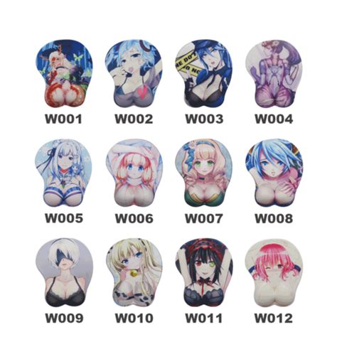China Anime Mouse Pad With Wrist Rest D Ergonomic Breast Boob Gel Mousepad Sexy Woman Mouse