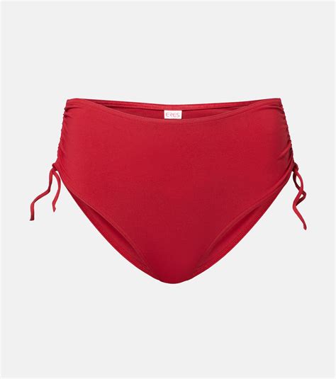 Sofia Mid Rise Bikini Bottoms In Red Eres Mytheresa