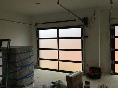 Black Modern Glass Garage Door Dacula GA - Modern Garage Doors, Black