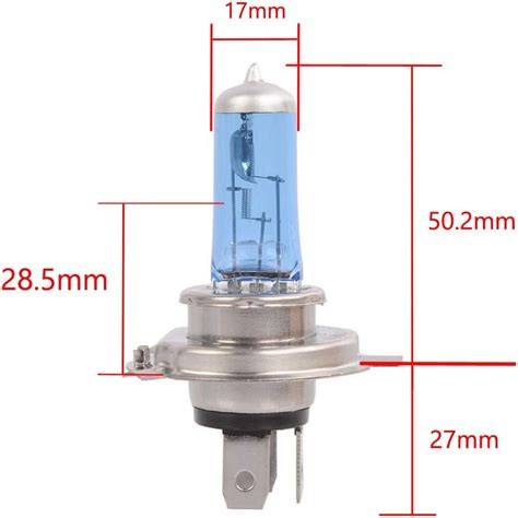 Buy ESUPPORT 2 X Car Vehicle Bright H4 55W 6000K Xenon Gas Halogen