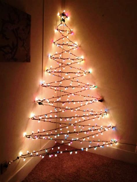 10 Wall Christmas Trees With Lights DECOOMO