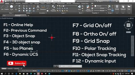 AutoCAD Function Keys F1 To F12 YouTube