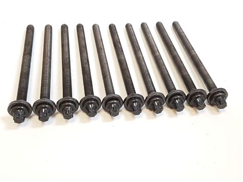 Vauxhall 1 4 1 6 1 8 M10 Cylinder Head Bolt Set Of 10 Genuine Elring