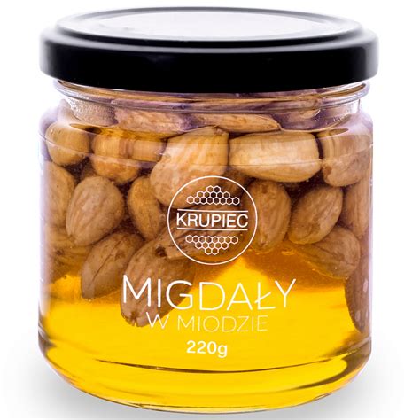 Migdały w miodzie 220g Miody Krupiec miody które pokochasz