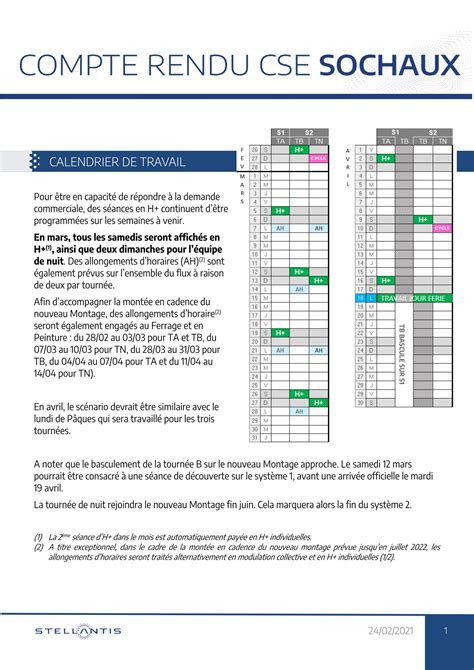 Am Nagement Du Calendrier De Travail De Mars Cse Ordinaire Du