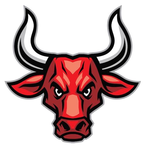 Premium Vector Angry Bull Head Mascot