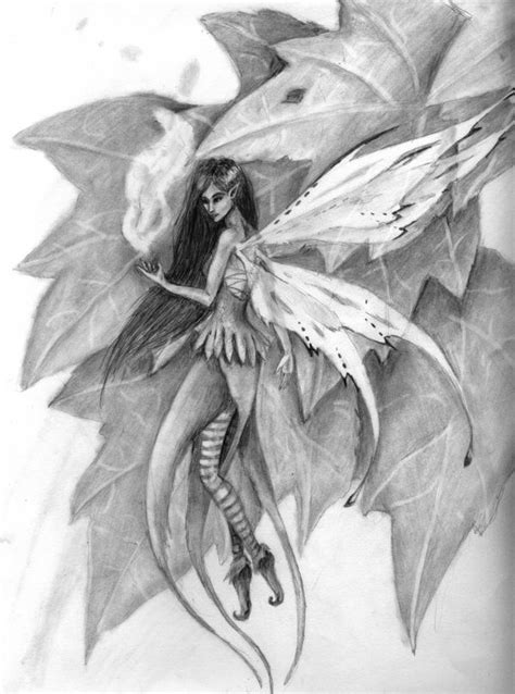 Drawings Of Sad Fairies In Pencil