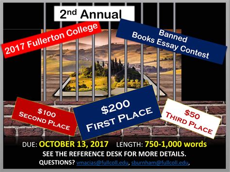 Banned Books Essay Contest 2017 | Fullerton College Library