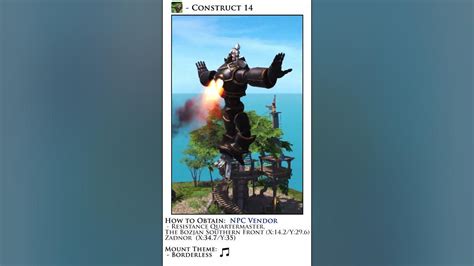 Ffxiv Mounts Construct 14 Youtube