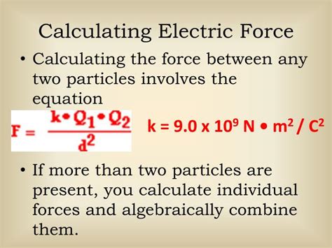 PPT - Calculating Electric Force PowerPoint Presentation, free download - ID:2805359