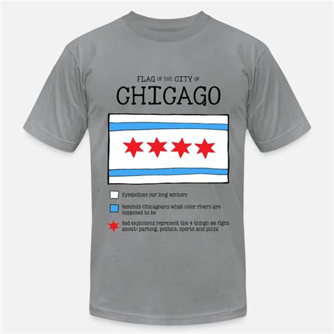 Chicago Flag Really Mens Jersey T Shirt Spreadshirt