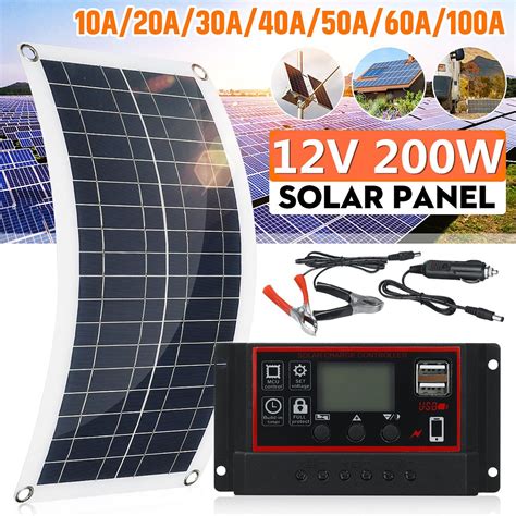 Cargador De Batería Tipo Panel Solar Para Auto 12v 30w Meses sin