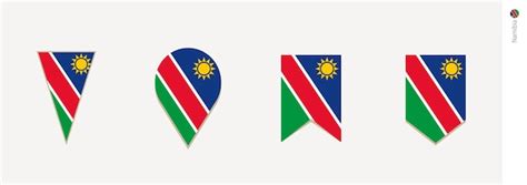 Bandera De Namibia En La Ilustraci N De Vector De Dise O Vertical