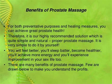 Benefits Of Prostate Massage